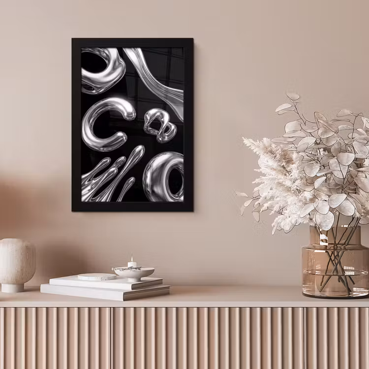 Bilder mit Rahmen - Zusammenfassung – Formen – Silber — 4