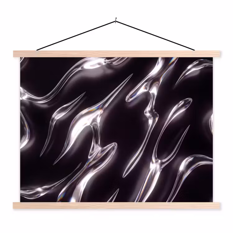 Stoffbild - Glas – Formen – Abstrakt — 1