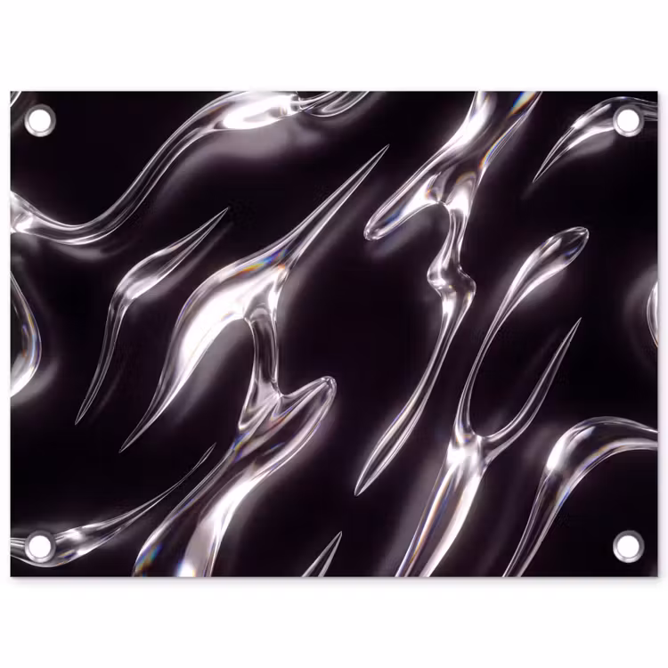 Gartenposter - Glas – Formen – Abstrakt — 1