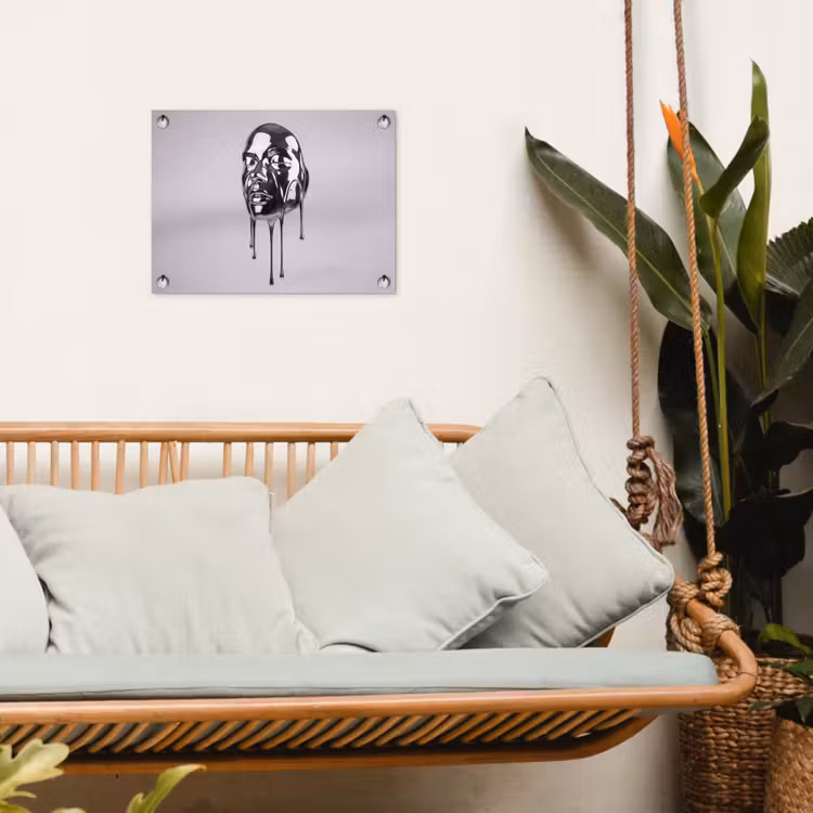 Gartenposter - Kopf – Schmelzend – Abstrakt — 4