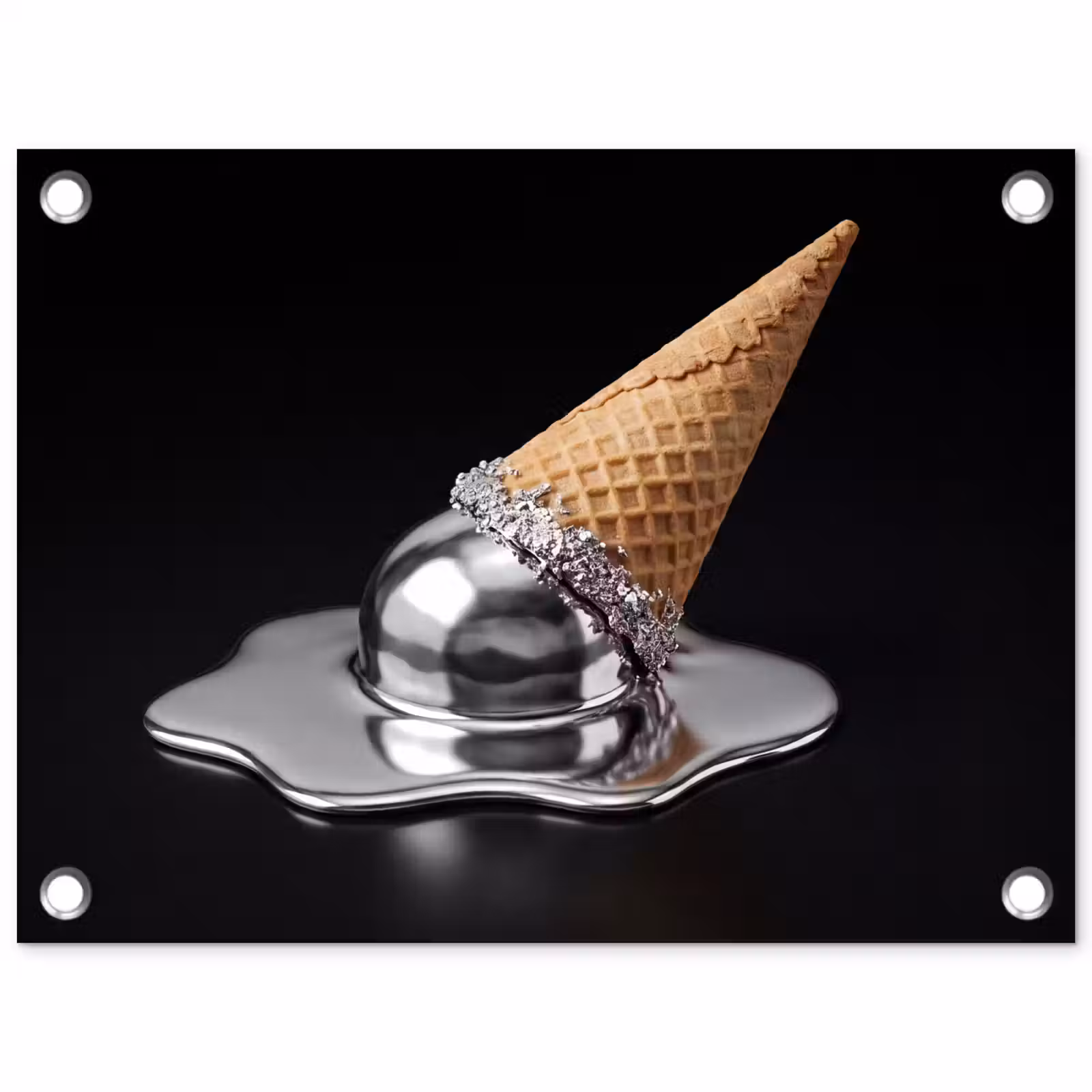 Gartenposter - Eis – Metall – Abstrakt — 1