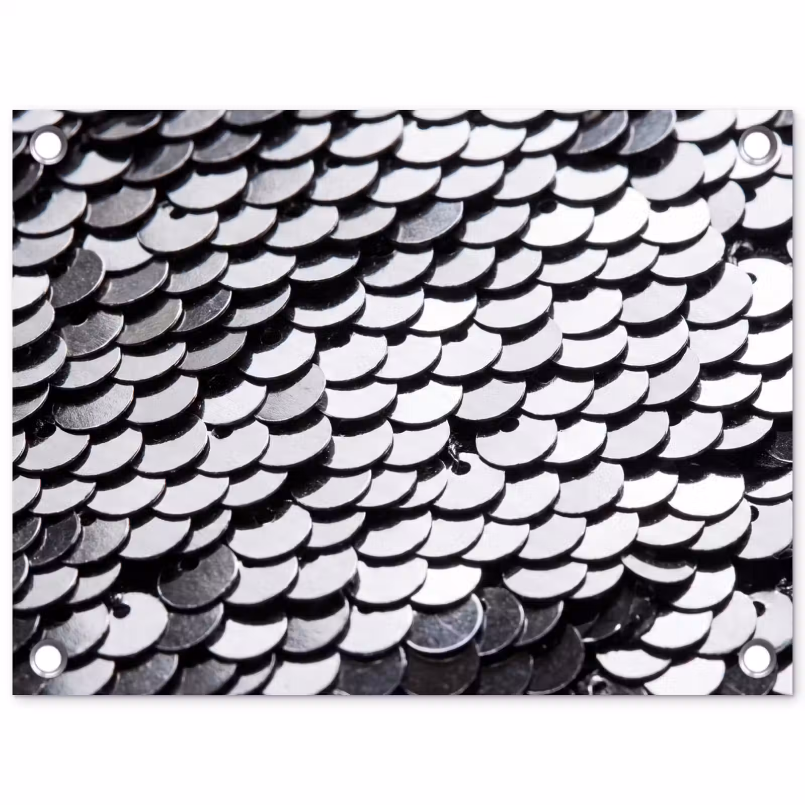 Gartenposter - Pailletten – Silber – Muster — 1