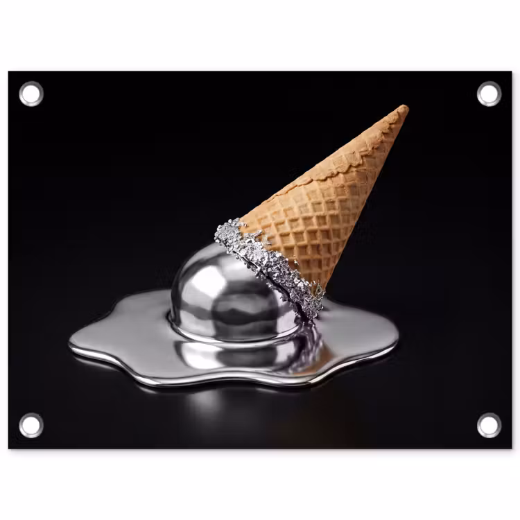Gartenposter - Eis – Metall – Abstrakt — 1