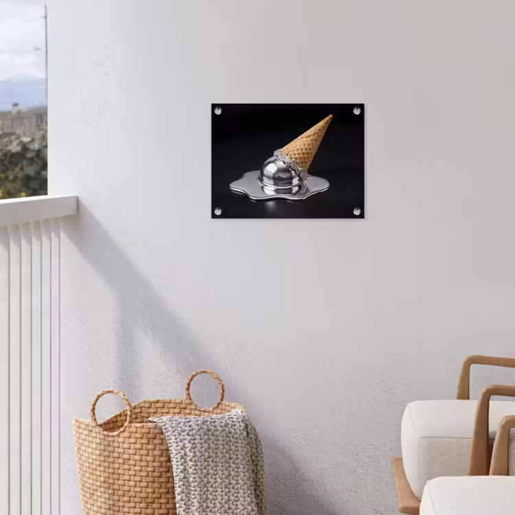 Gartenposter - Eis – Metall – Abstrakt — 5