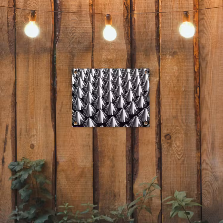 Gartenposter - Metallkegel – Muster — 2