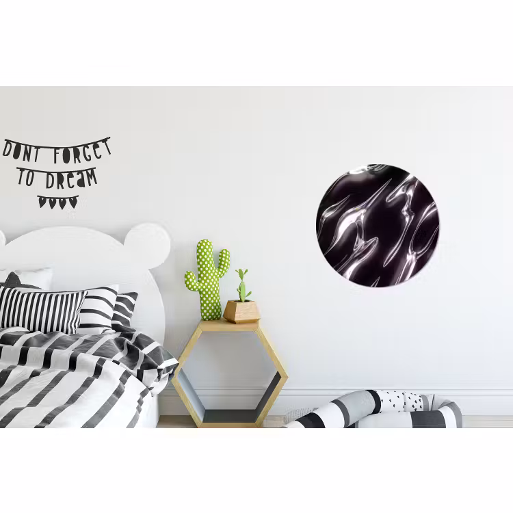 Alu-Dibond-Bild Rund - Glas – Formen – Abstrakt — 4