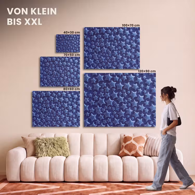 Akustikbild - Muster mit blauen Sternen — 7