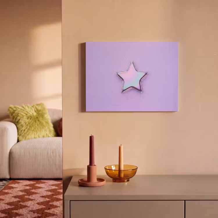 Akustikbild - Stern – Holografisch – Modern — 2