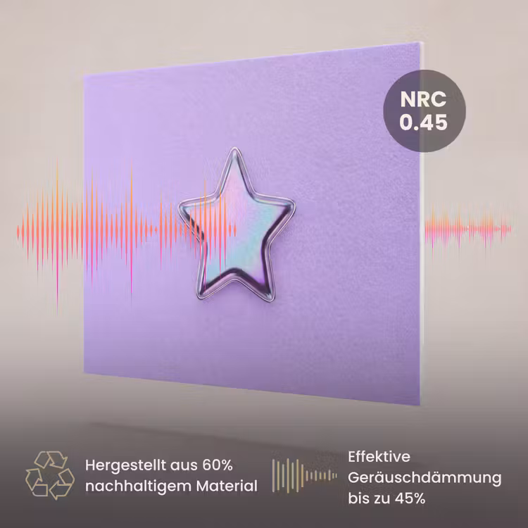 Akustikbild - Stern – Holografisch – Modern — 3
