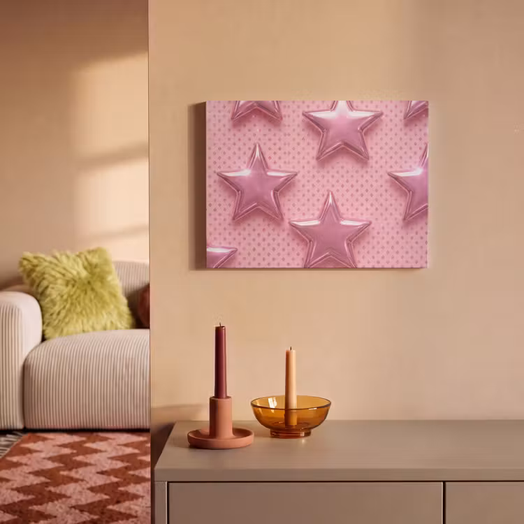 Akustikbild - Sterne – Rosa – Abstrakt — 2