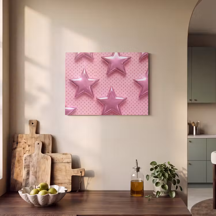 Akustikbild - Sterne – Rosa – Abstrakt — 4