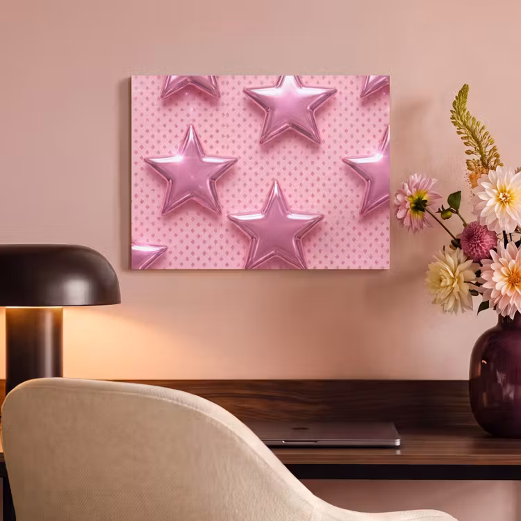 Akustikbild - Sterne – Rosa – Abstrakt — 6