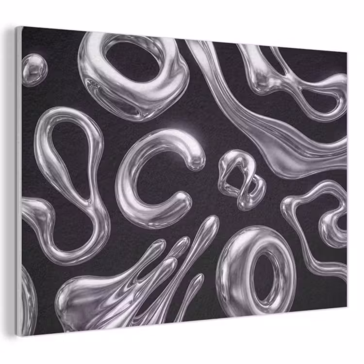 Akustikbild - Zusammenfassung – Formen – Silber — 1