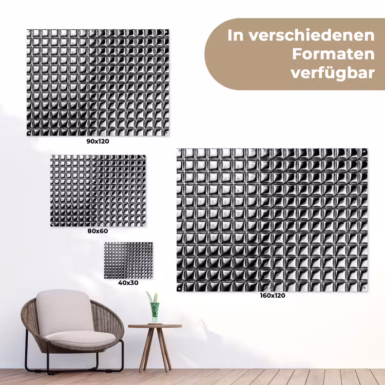 Gartenposter - Muster – Abstrakt – Schwarz-Weiß — 6