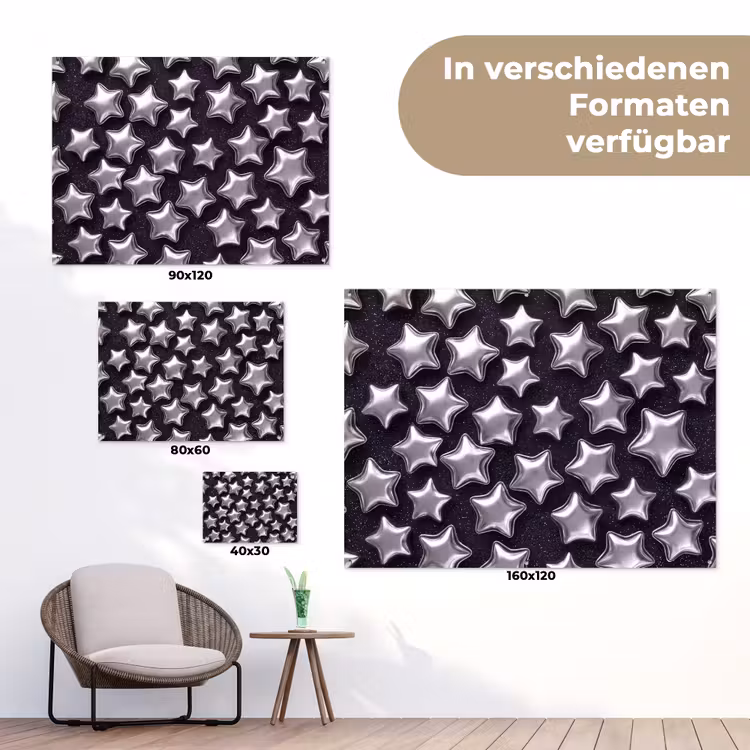 Gartenposter - Sterne – Glänzend – Muster — 6