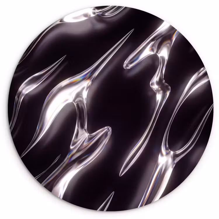 Glasbild Rund - Glas – Formen – Abstrakt — 1