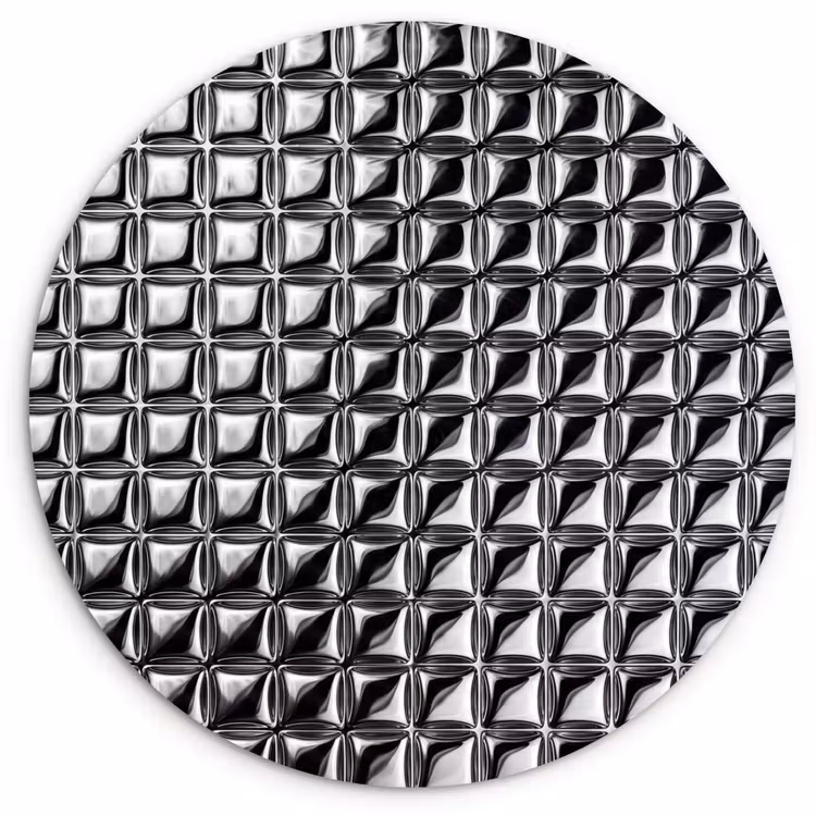Glasbild Rund - Muster – Abstrakt – Schwarz-Weiß — 1