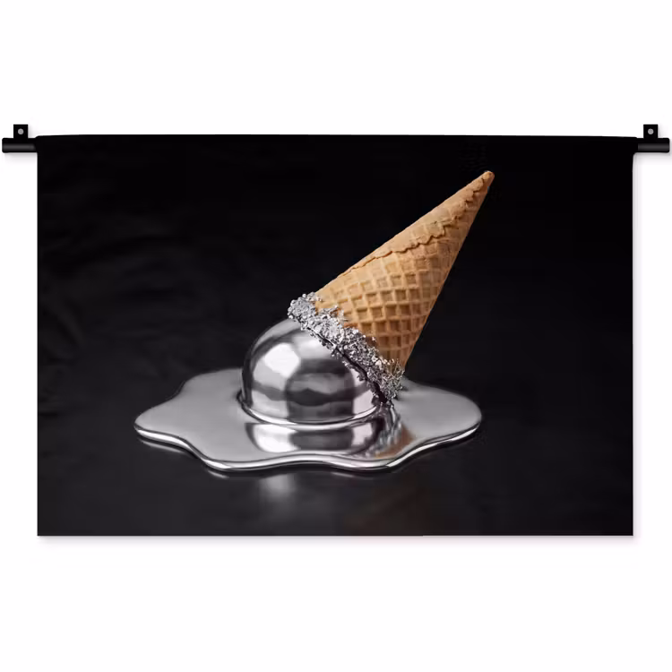 Wandteppich - Eis – Metall – Abstrakt — 1