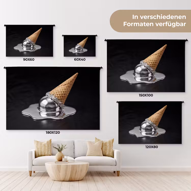 Wandteppich - Eis – Metall – Abstrakt — 8