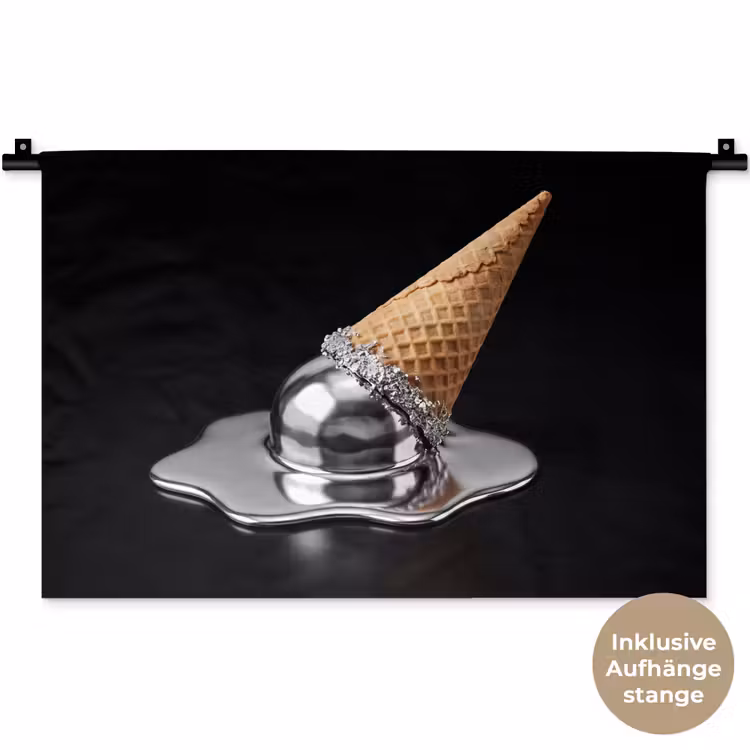 Wandteppich - Eis – Metall – Abstrakt — 9
