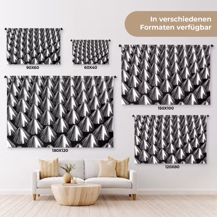 Wandteppich - Metallkegel – Muster — 8