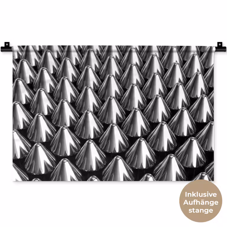 Wandteppich - Metallkegel – Muster — 9