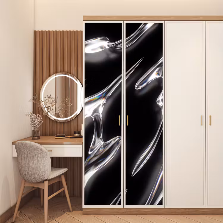 Türtapete - Glas – Formen – Abstrakt — 4