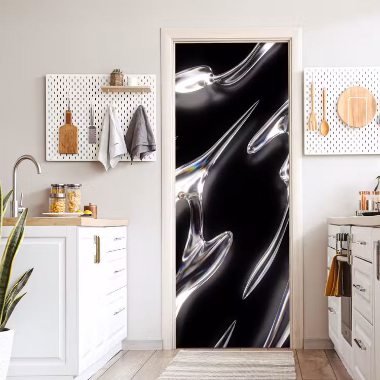 Türtapete - Glas – Formen – Abstrakt — 6