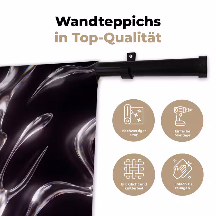 Wandteppich - Glas – Formen – Abstrakt — 7