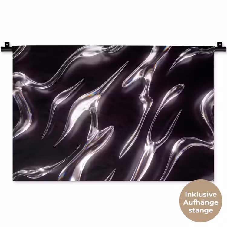 Wandteppich - Glas – Formen – Abstrakt — 9