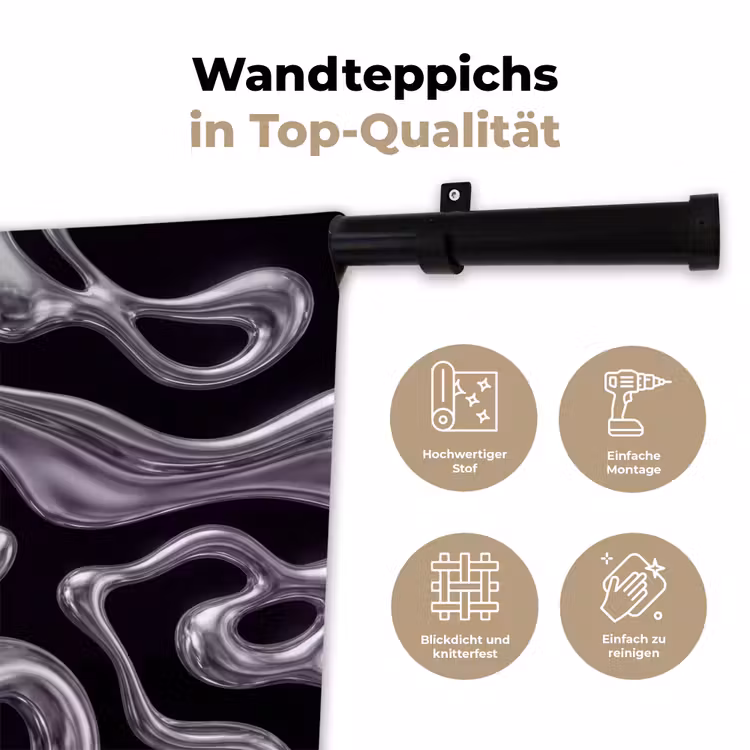 Wandteppich - Zusammenfassung – Formen – Silber — 7