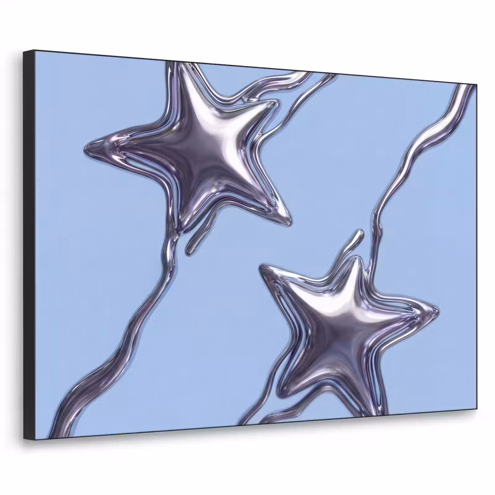 Art Frame - Sterne – Flüssig – Silber — 1
