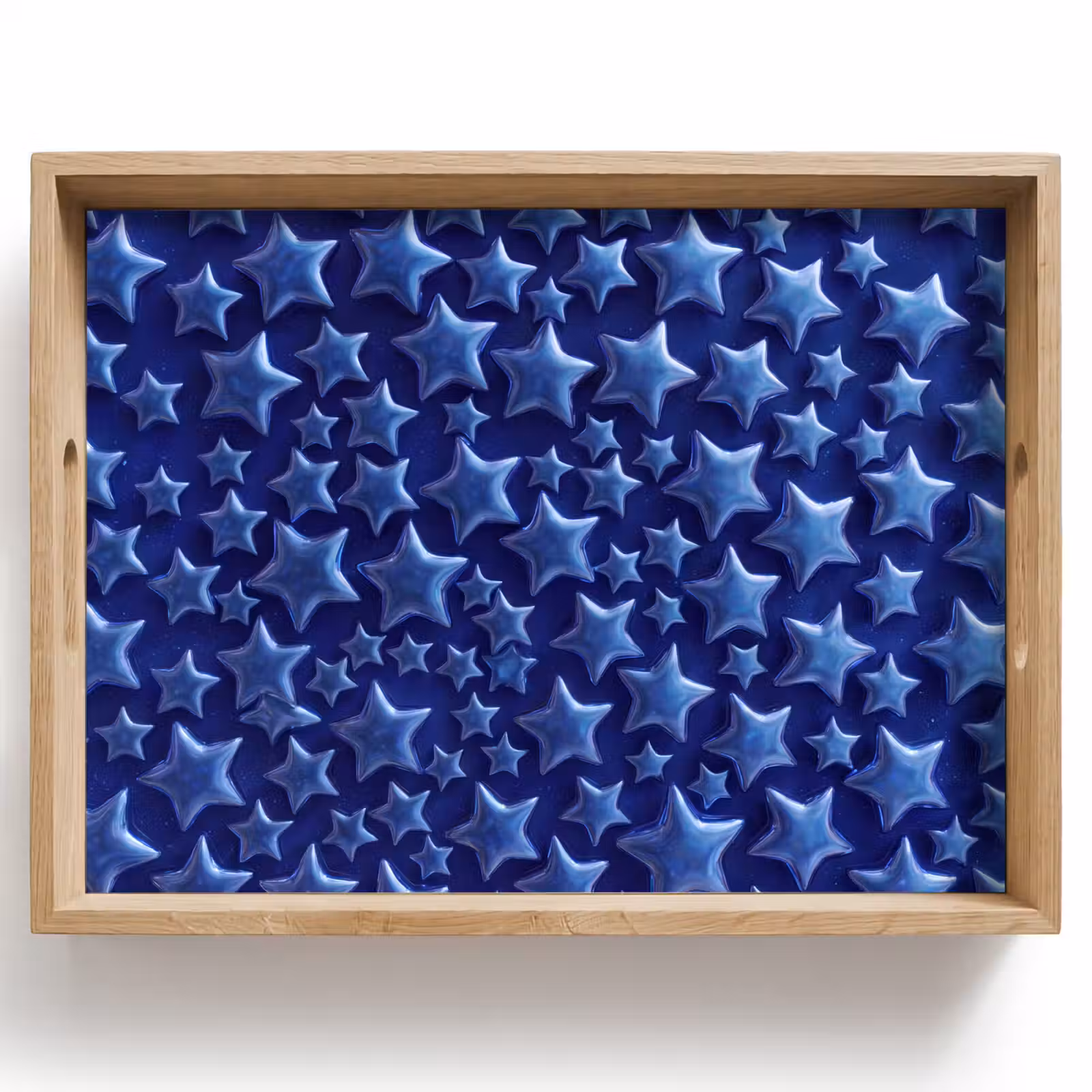 Tablett - Muster mit blauen Sternen — 1