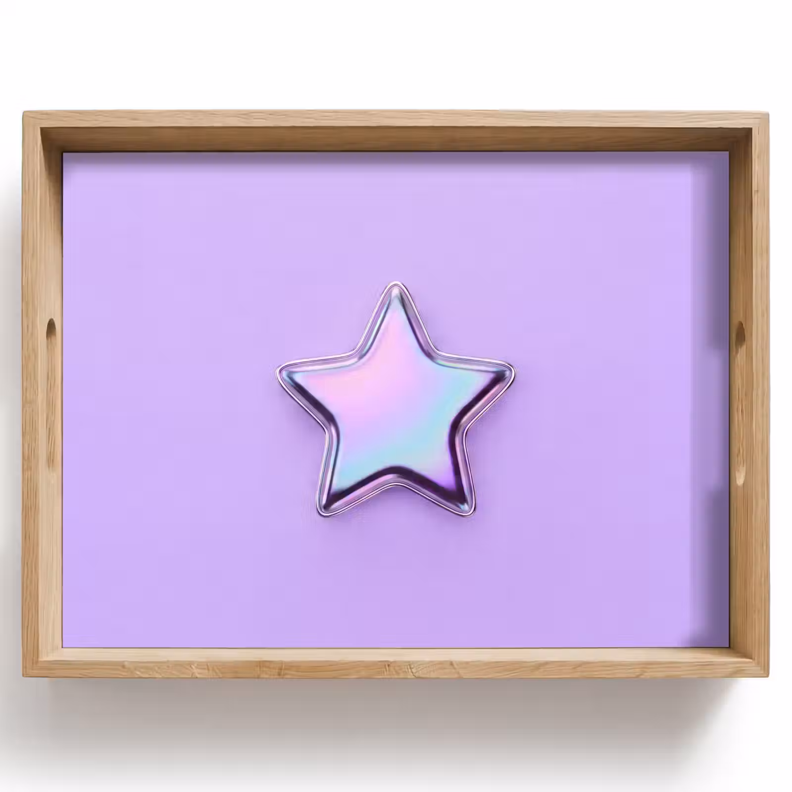 Tablett - Stern – Holografisch – Modern — 1
