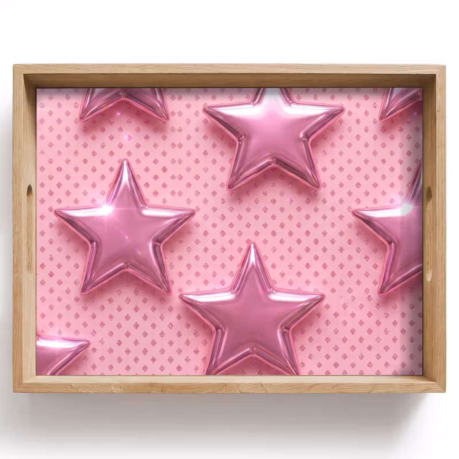 Tablett - Sterne – Rosa – Abstrakt — 1