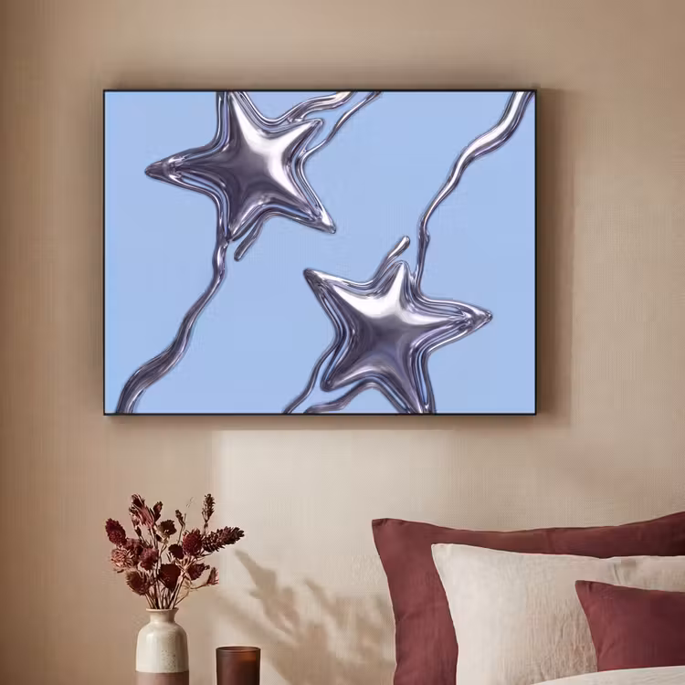 Art Frame - Sterne – Flüssig – Silber — 2