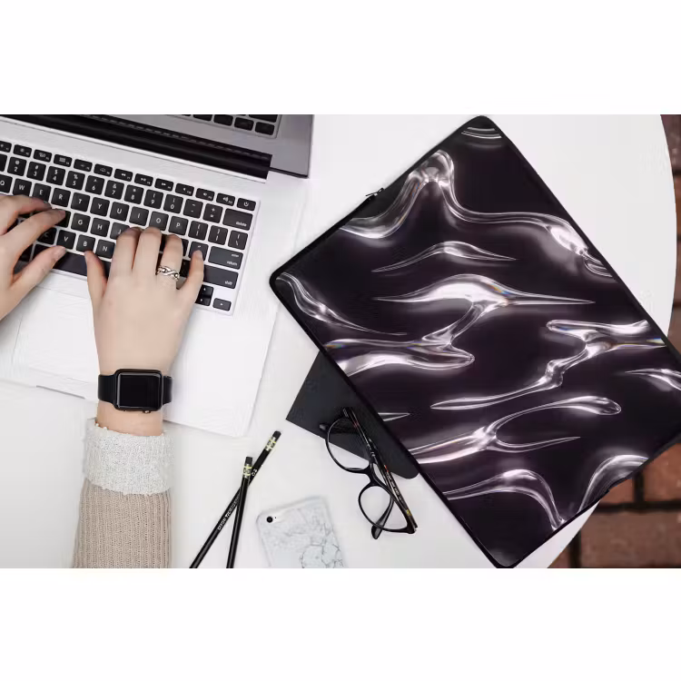 Laptop hülle - Glas – Formen – Abstrakt — 3