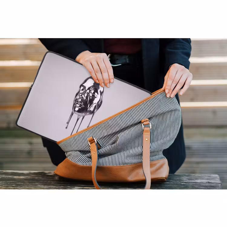 Laptop hülle - Kopf – Schmelzend – Abstrakt — 4