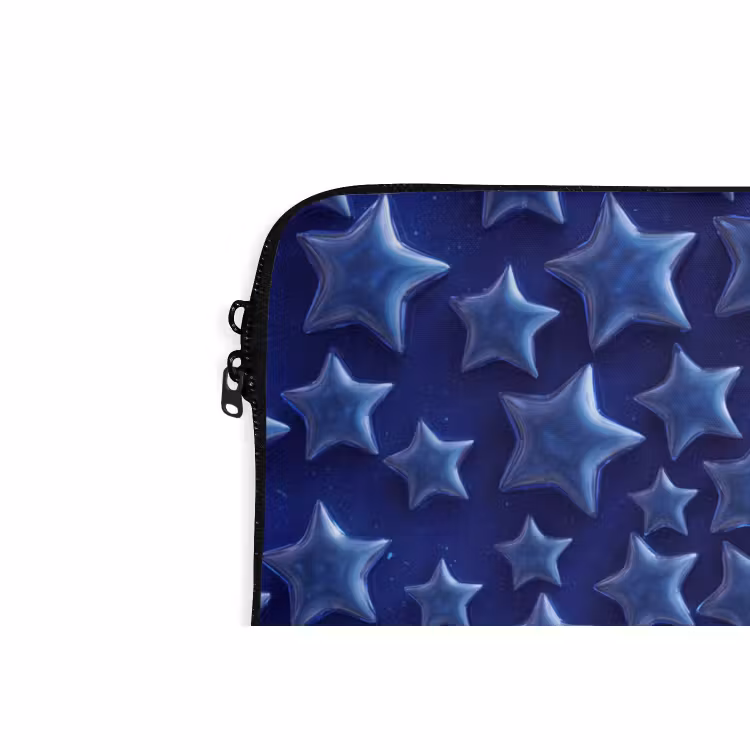 Laptop hülle - Muster mit blauen Sternen — 5