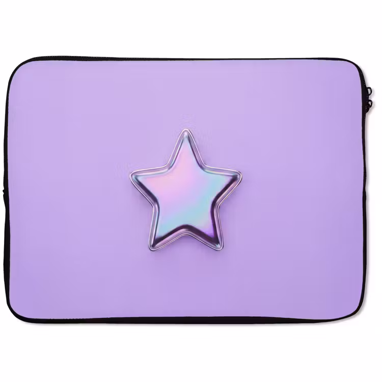 Laptop hülle - Stern – Holografisch – Modern — 1