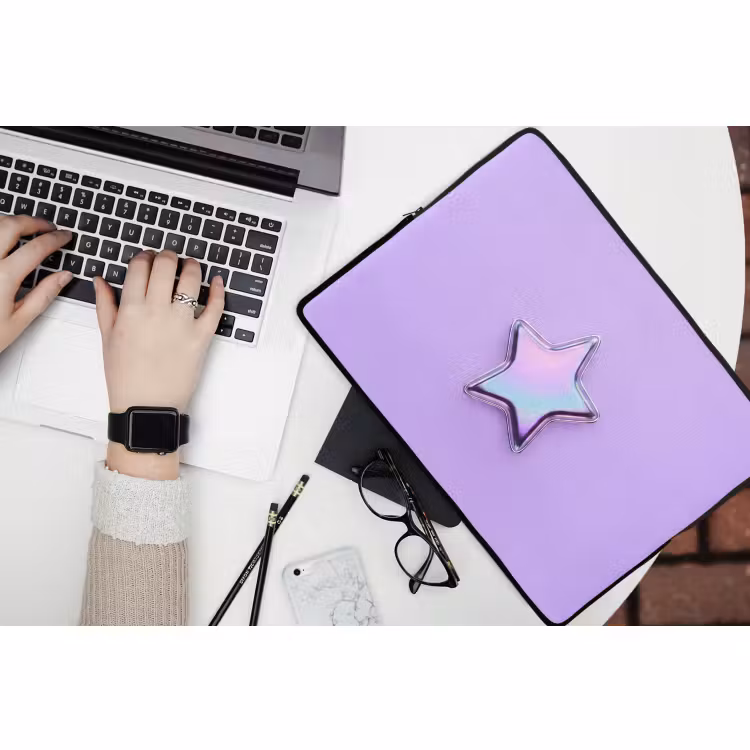 Laptop hülle - Stern – Holografisch – Modern — 3