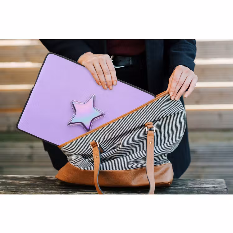 Laptop hülle - Stern – Holografisch – Modern — 4