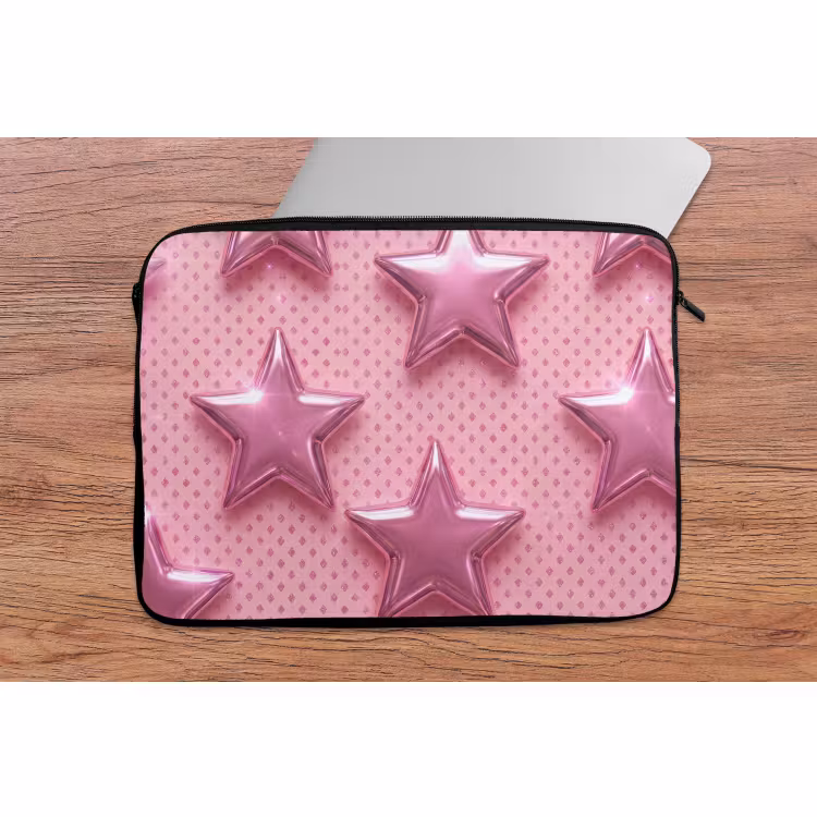 Laptop hülle - Sterne – Rosa – Abstrakt — 2
