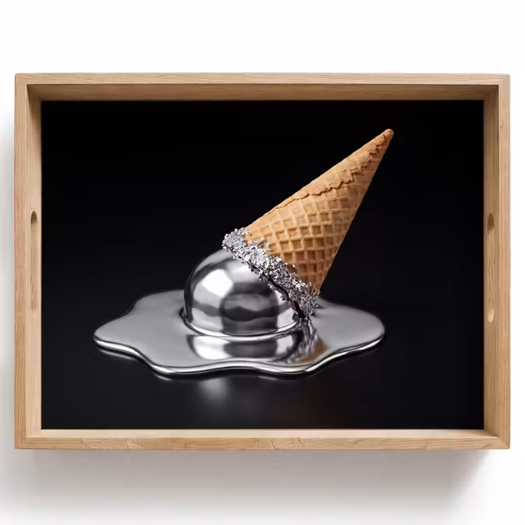 Tablett - Eis – Metall – Abstrakt — 1