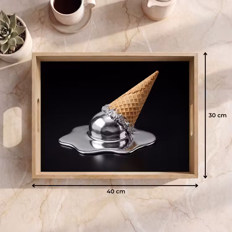 Tablett - Eis – Metall – Abstrakt — 9