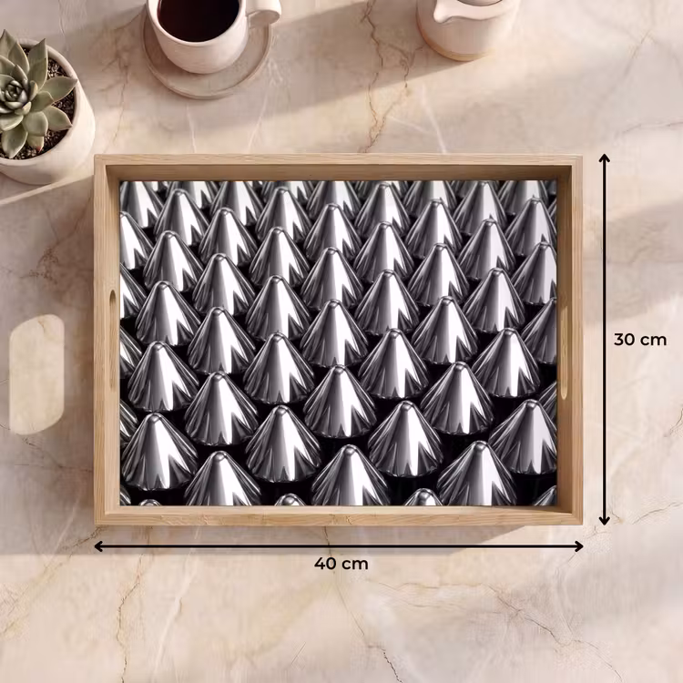 Tablett - Metallkegel – Muster — 9