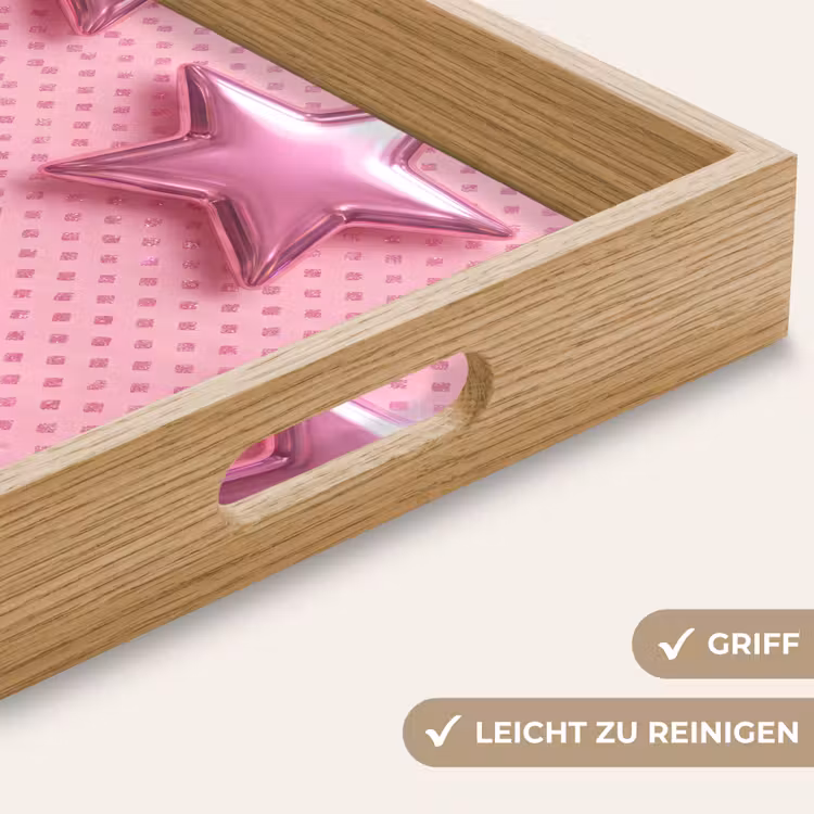 Tablett - Sterne – Rosa – Abstrakt — 5