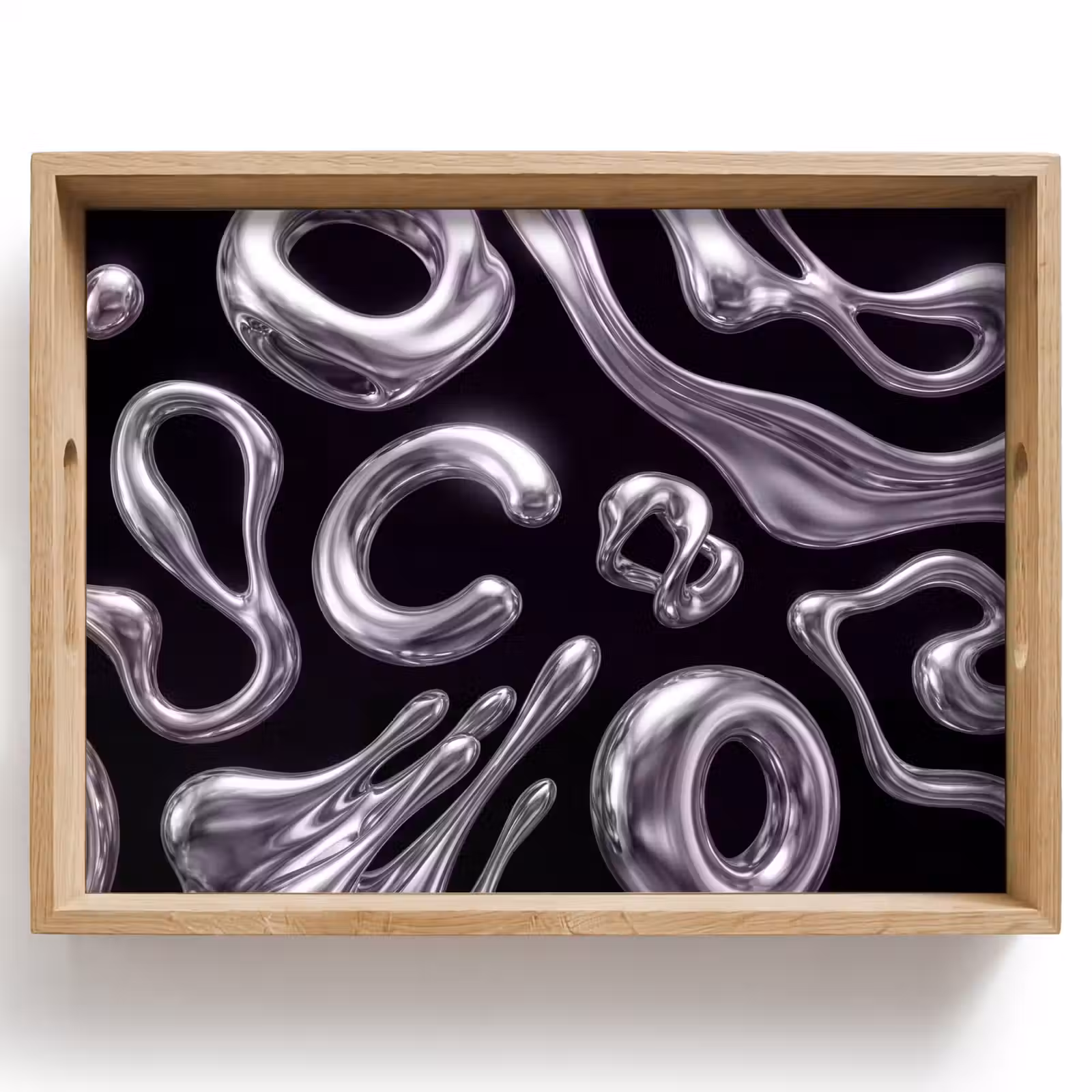 Tablett - Zusammenfassung – Formen – Silber — 1
