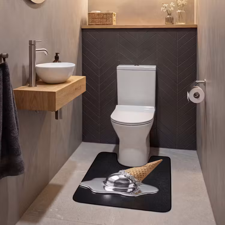 WC Vorleger - Eis – Metall – Abstrakt — 2