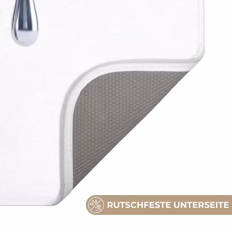 WC Vorleger - Silbernes Herz – Abstrakt — 3